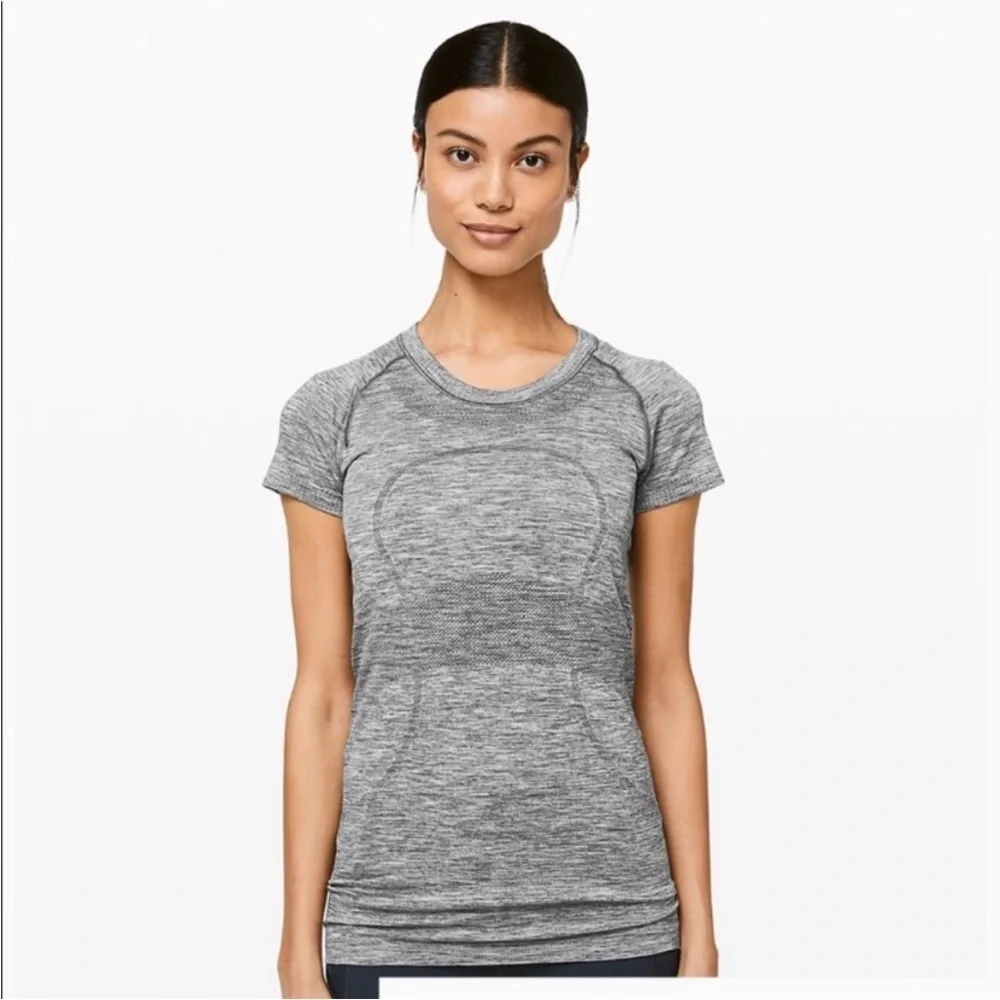 Lululemon Swiftly Tech Shirt Short Sleeves Heather Gray 14 #173